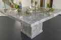 Anza Grey Engineered Marble Square Coffee Table