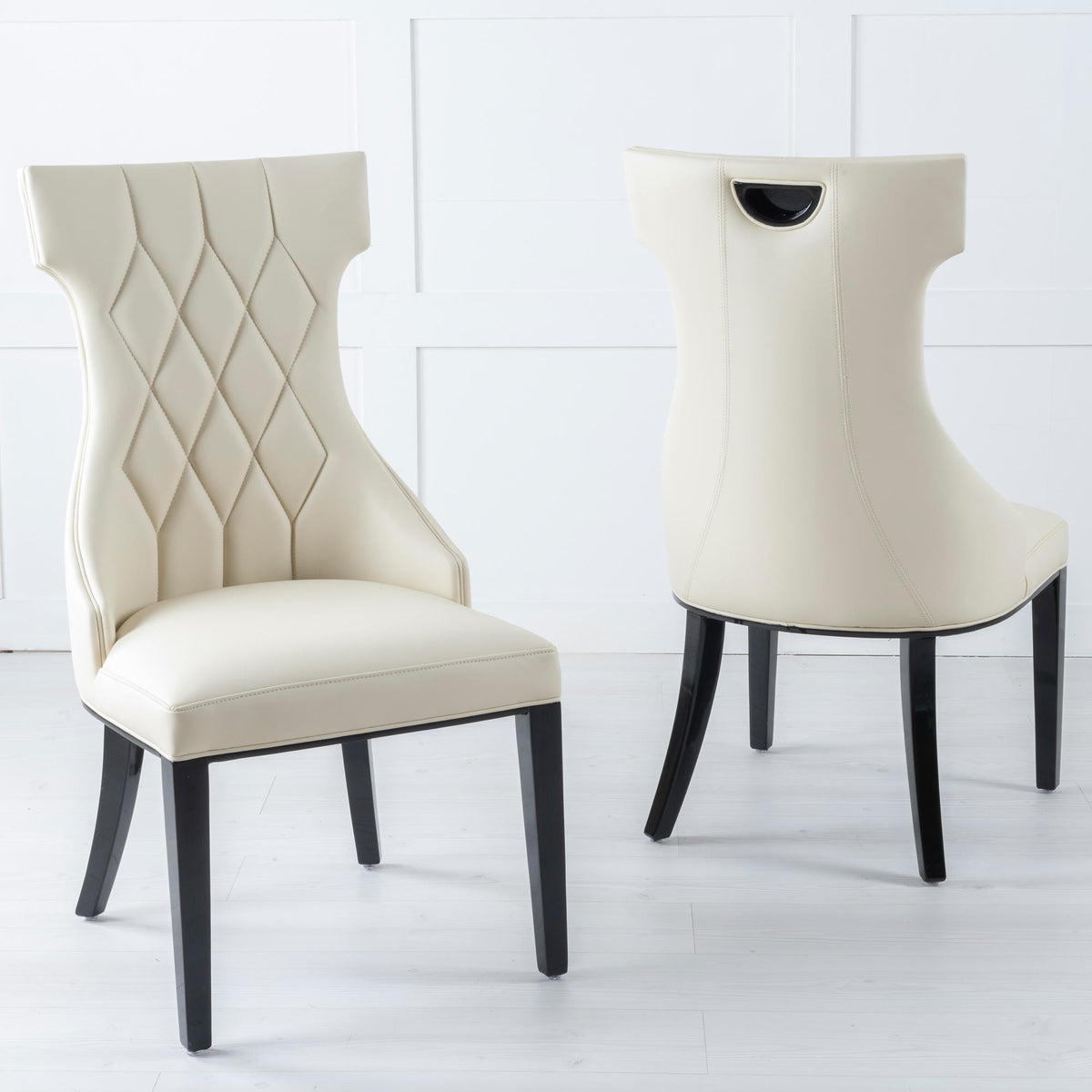 Sovereign Large High Back Faux Leather Dining Chair