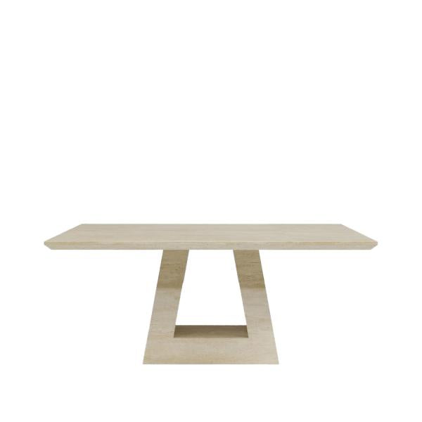 Pluto Beige Engineered Marble Dining Table 200cm