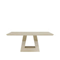 Pluto Beige Engineered Marble Dining Table 200cm
