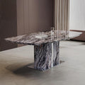 Ravello Grey Engineered Marble Dining Table 180cm