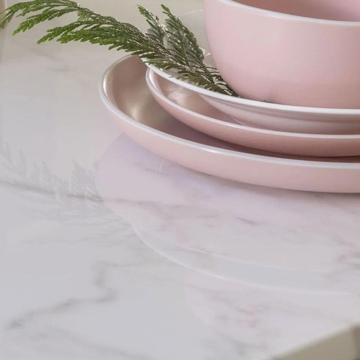 Rio White Engineered Marble Coffee Table