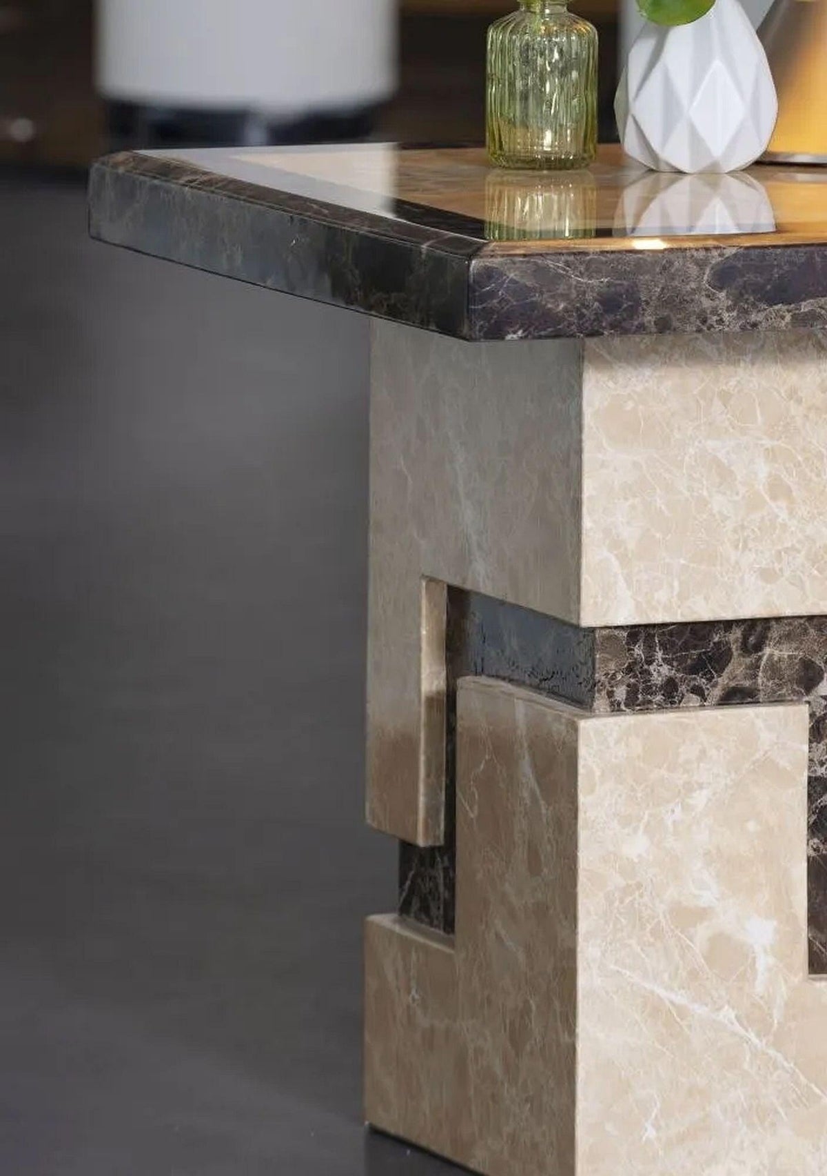 Venus Engineered Marble End Table