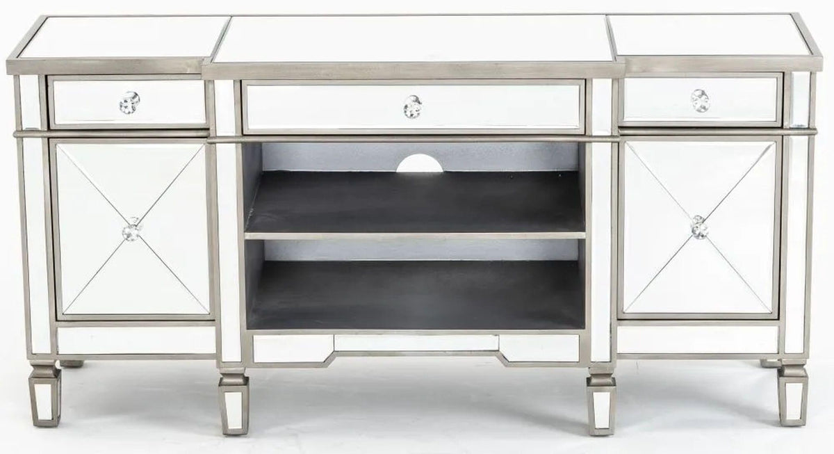 Lumina Champagne Mirrored TV Stand