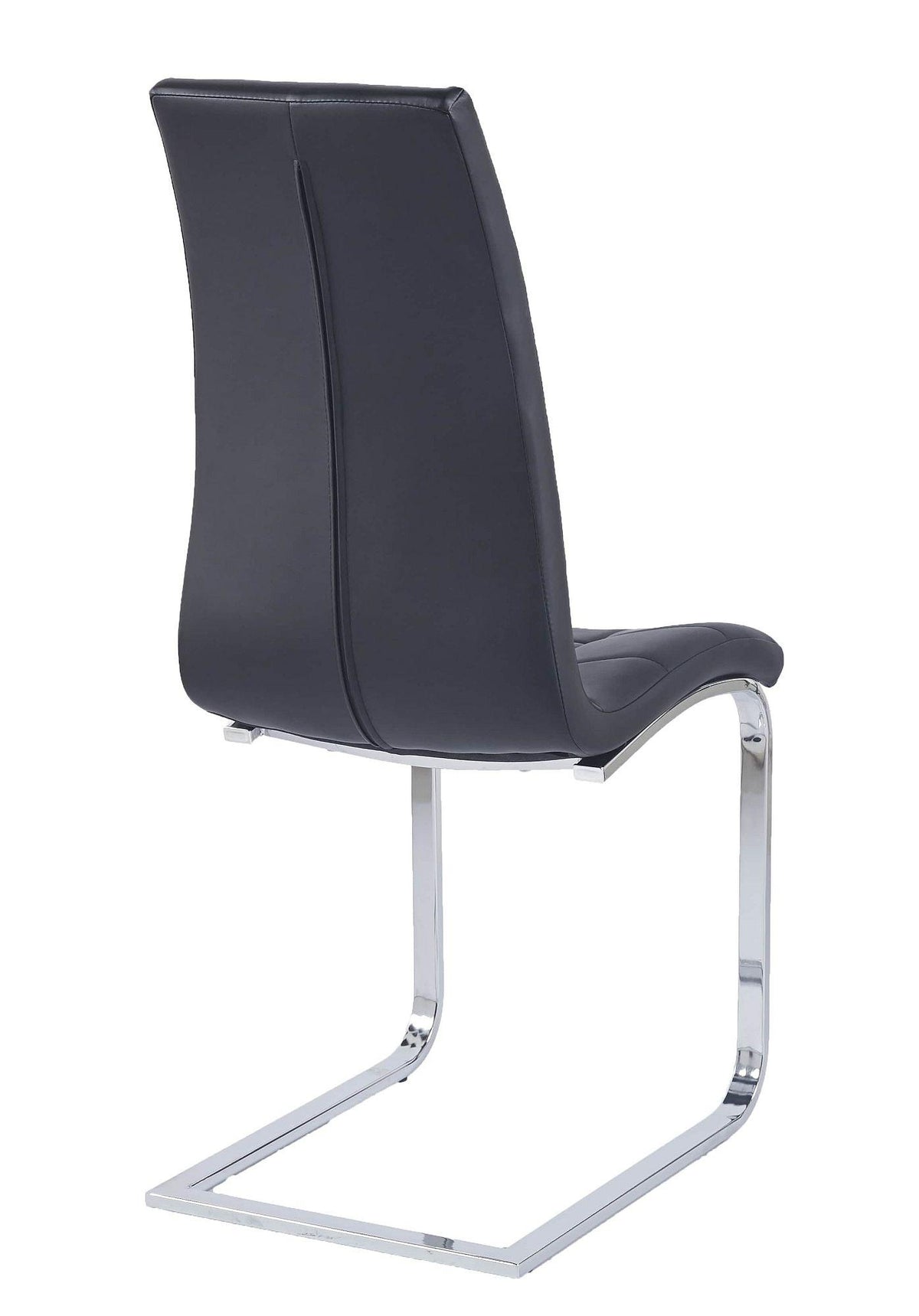 Palazzo Chrome Cantilever Faux Leather Dining Chair