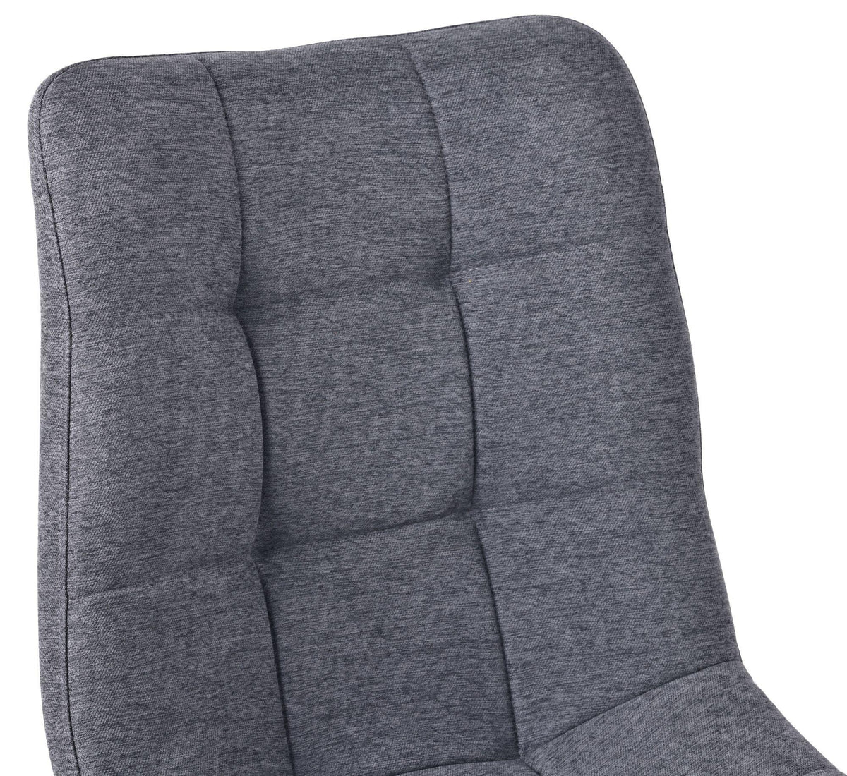 Soleil Fabric Dining Chair with Black Metal Legs