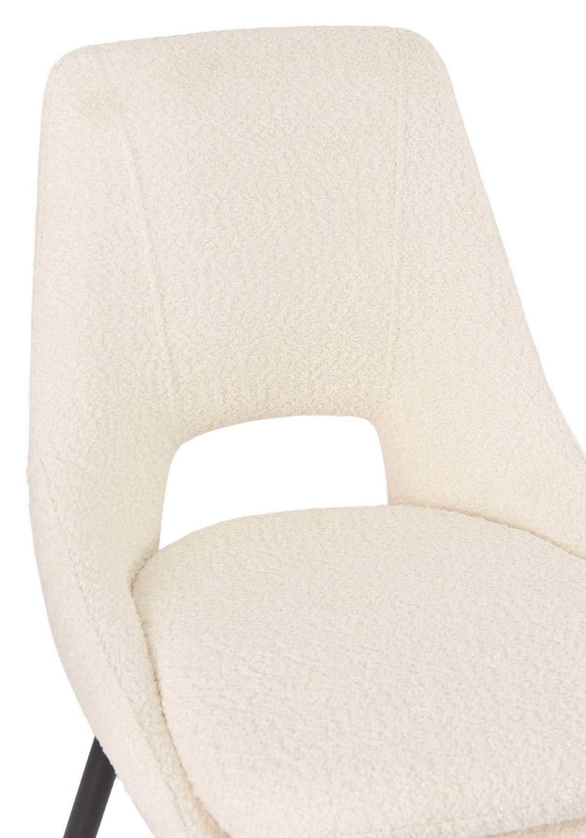 Atelier Fabric Dining Chair with Black Legs