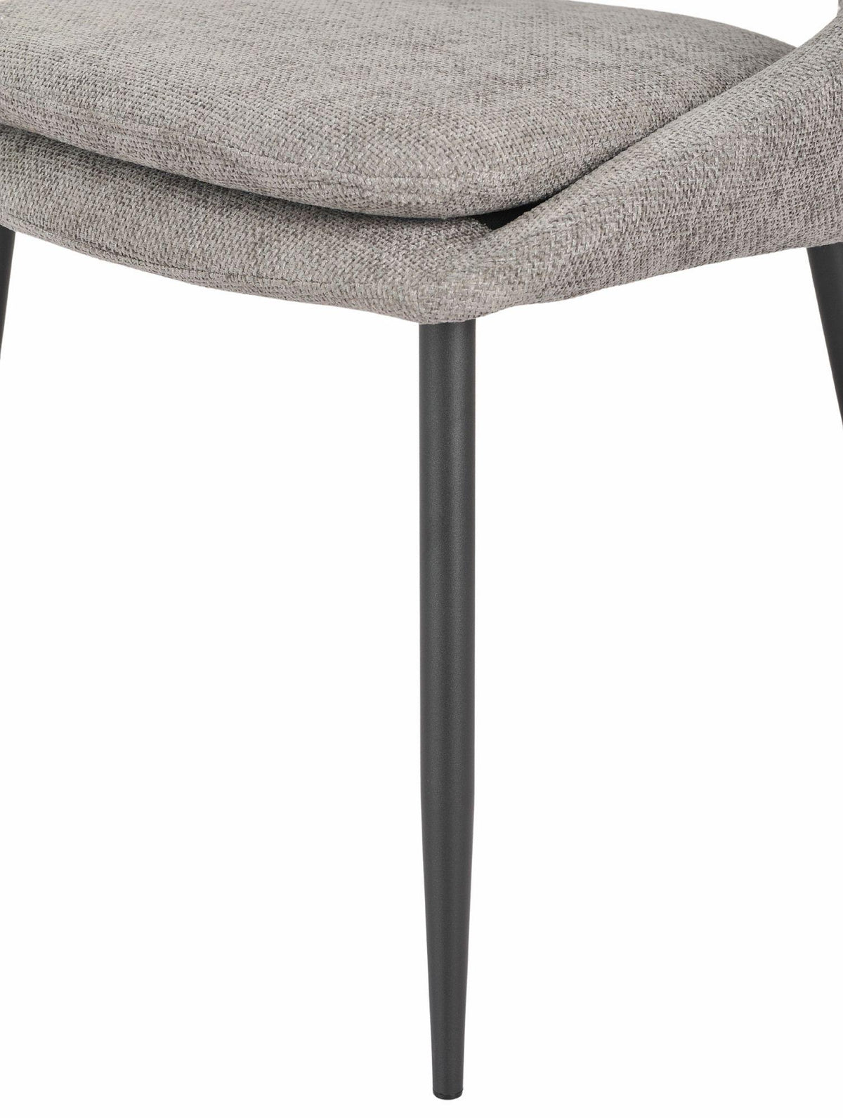 Atelier Fabric Dining Chair with Black Legs