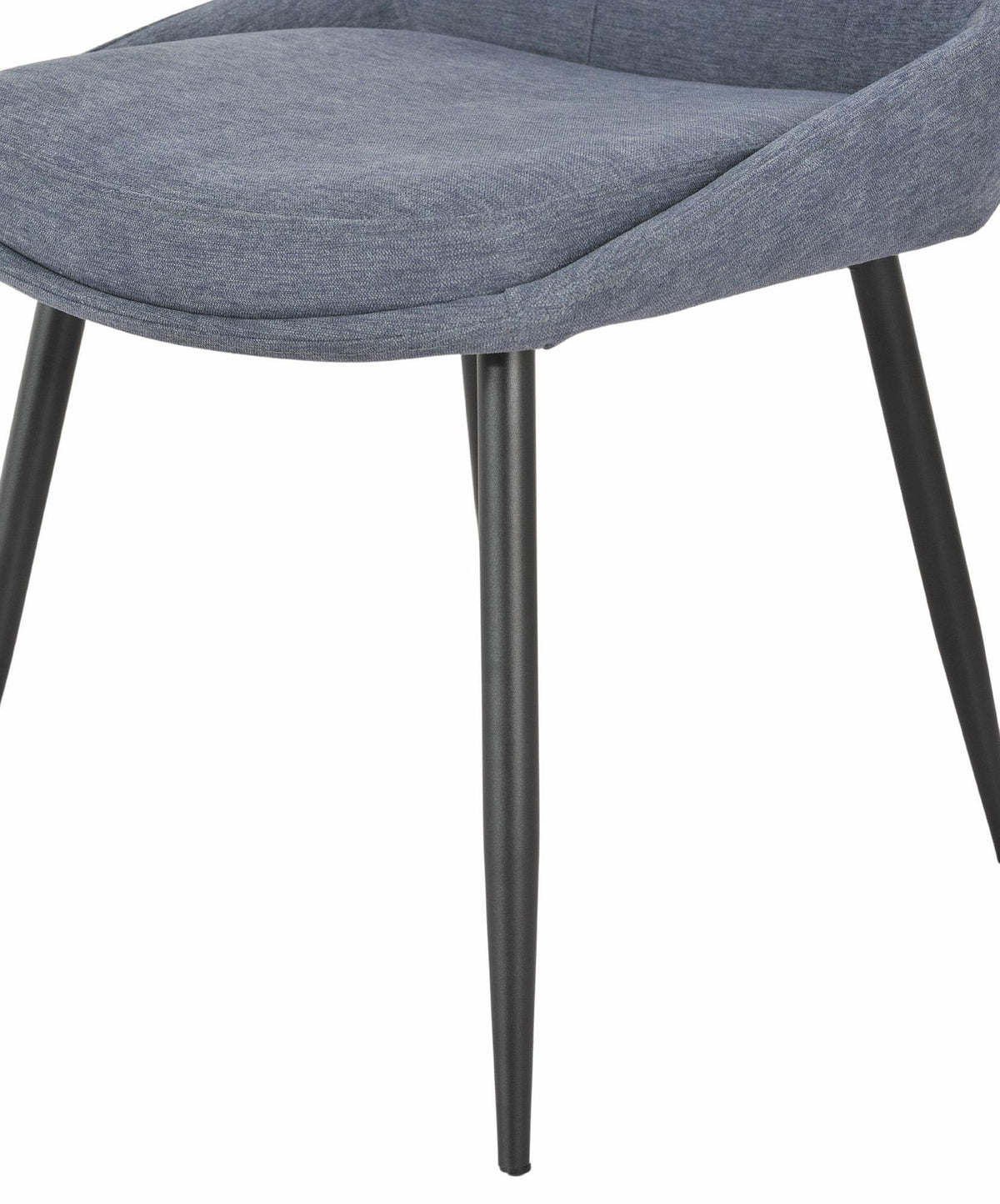 Beaumont Fabric Dining Chair with Black Legs
