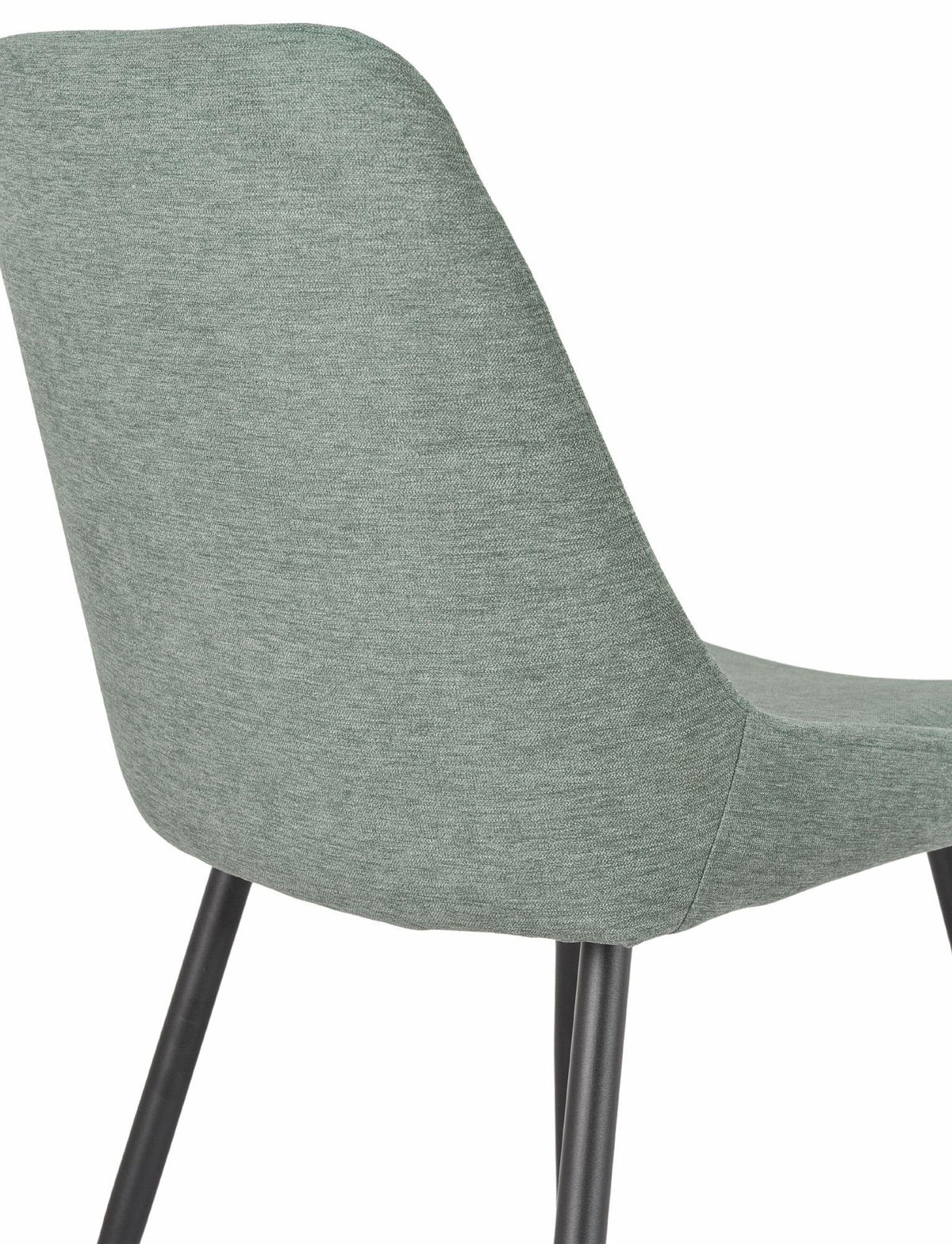 Beaumont Fabric Dining Chair with Black Legs