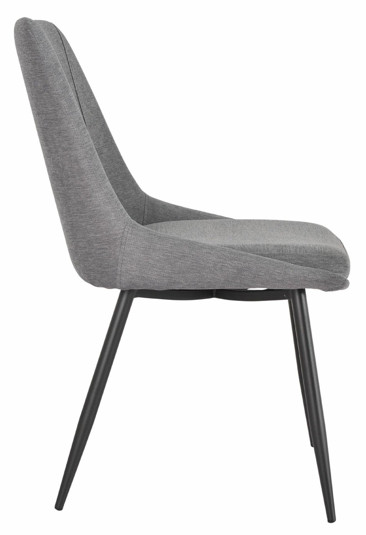 Beaumont Fabric Dining Chair with Black Legs