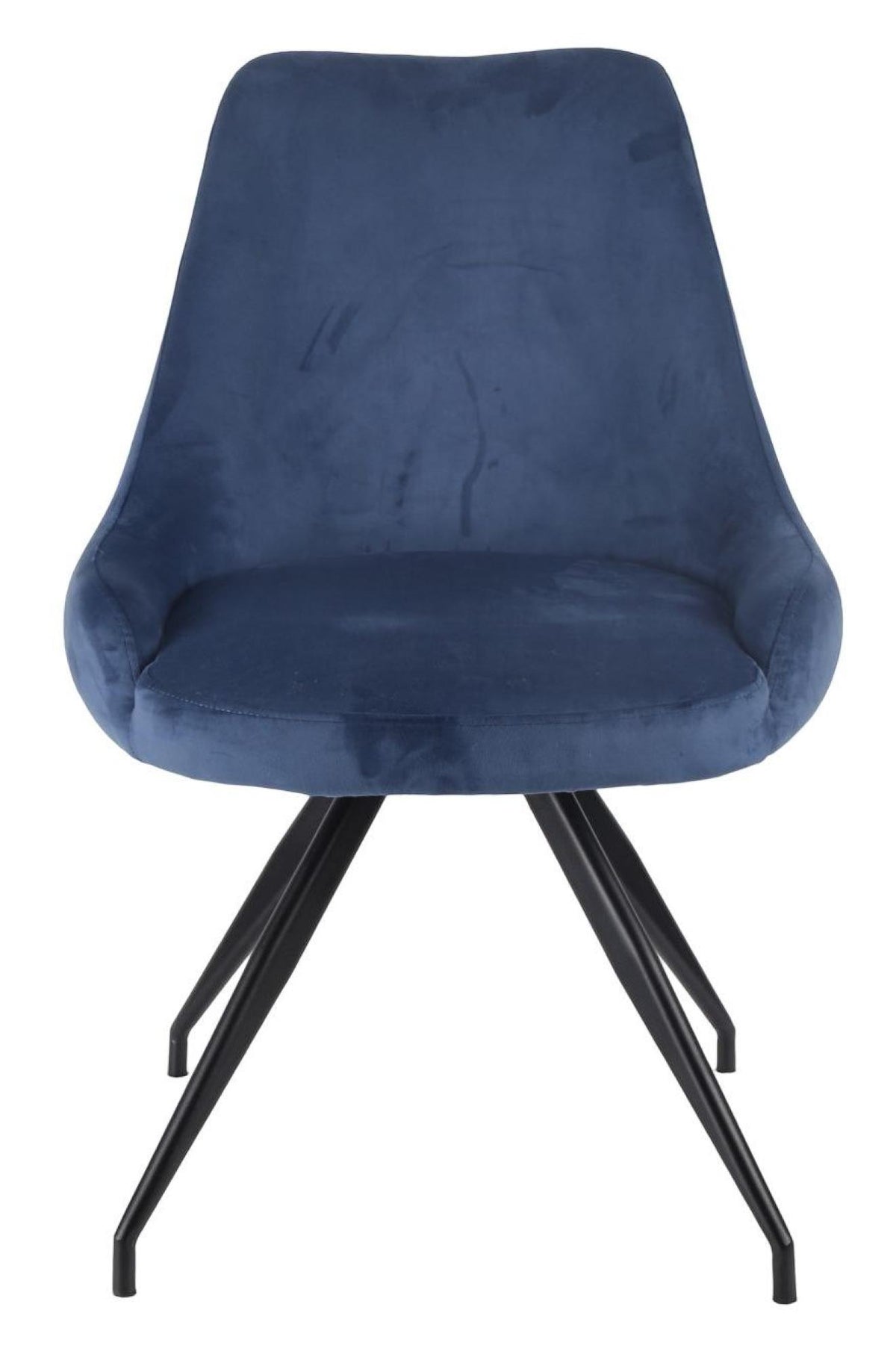 Velours Velvet Fabric Swivel Dining Chair