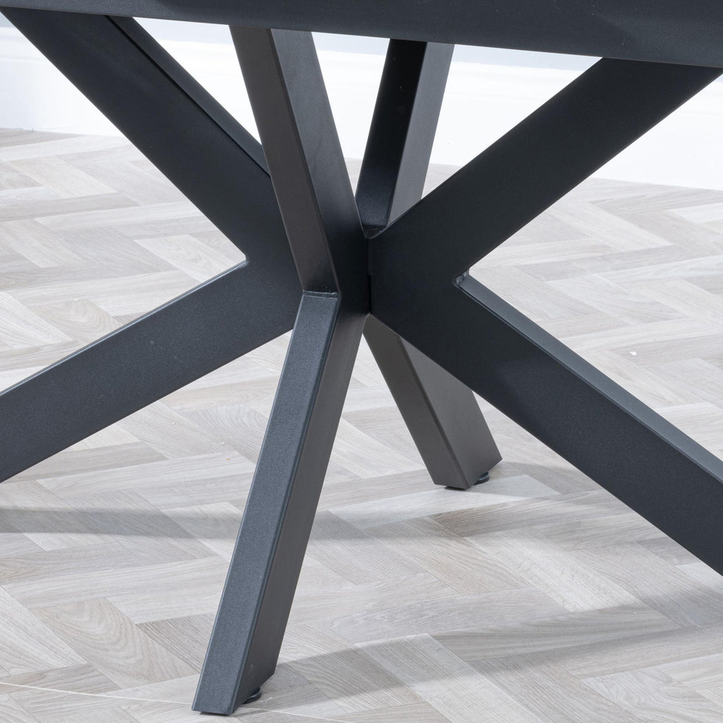 Eva White Sintered Stone Extending Dining Table 140cm-180cm