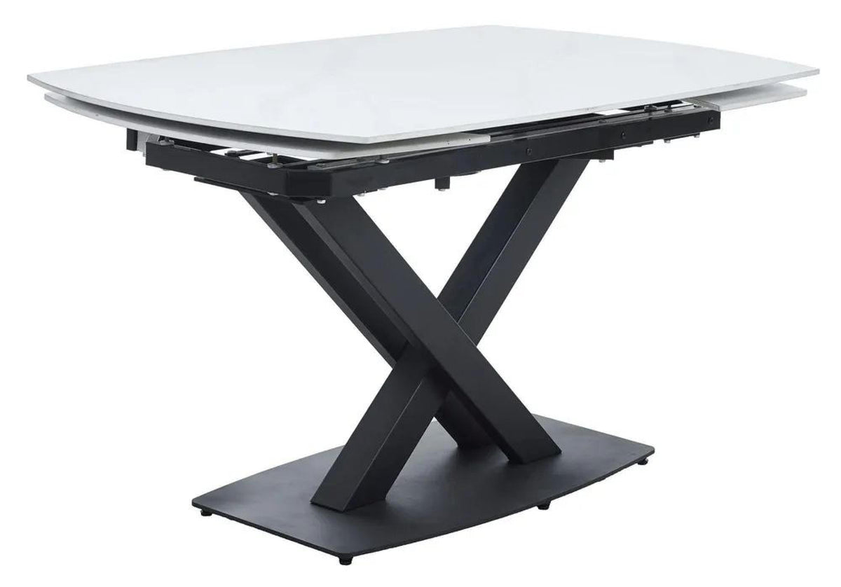 Atlanta White Sintered Stone Extending Dining Table 140cm-200cm