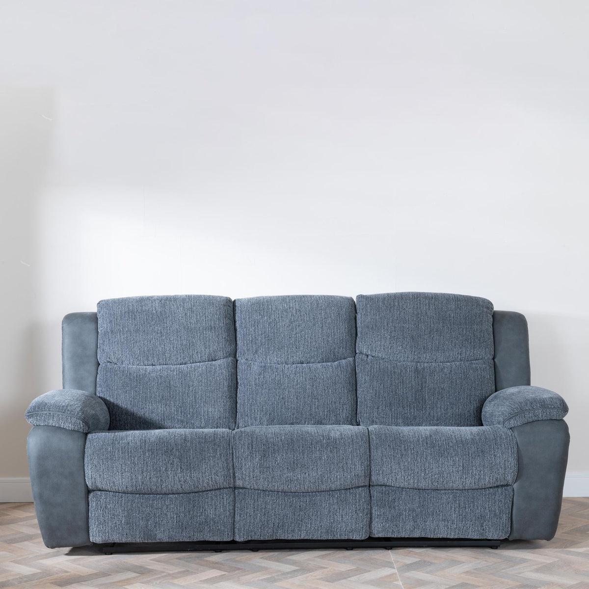 Torino Grey Fabric Manual Recliner Sofa