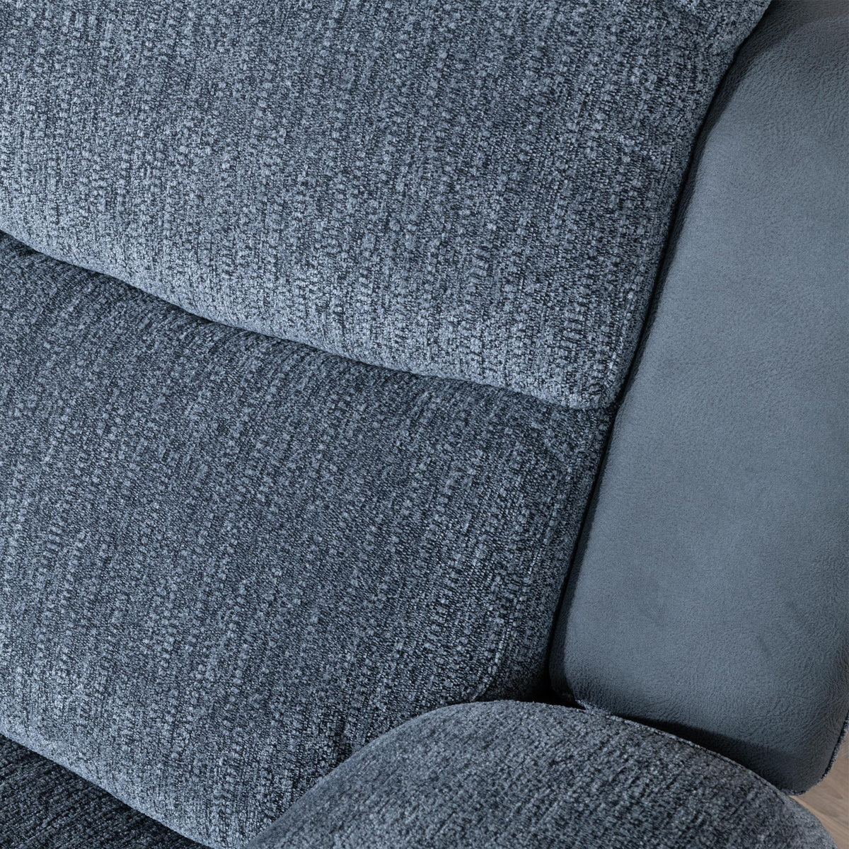 Torino Grey Fabric Manual Recliner Sofa