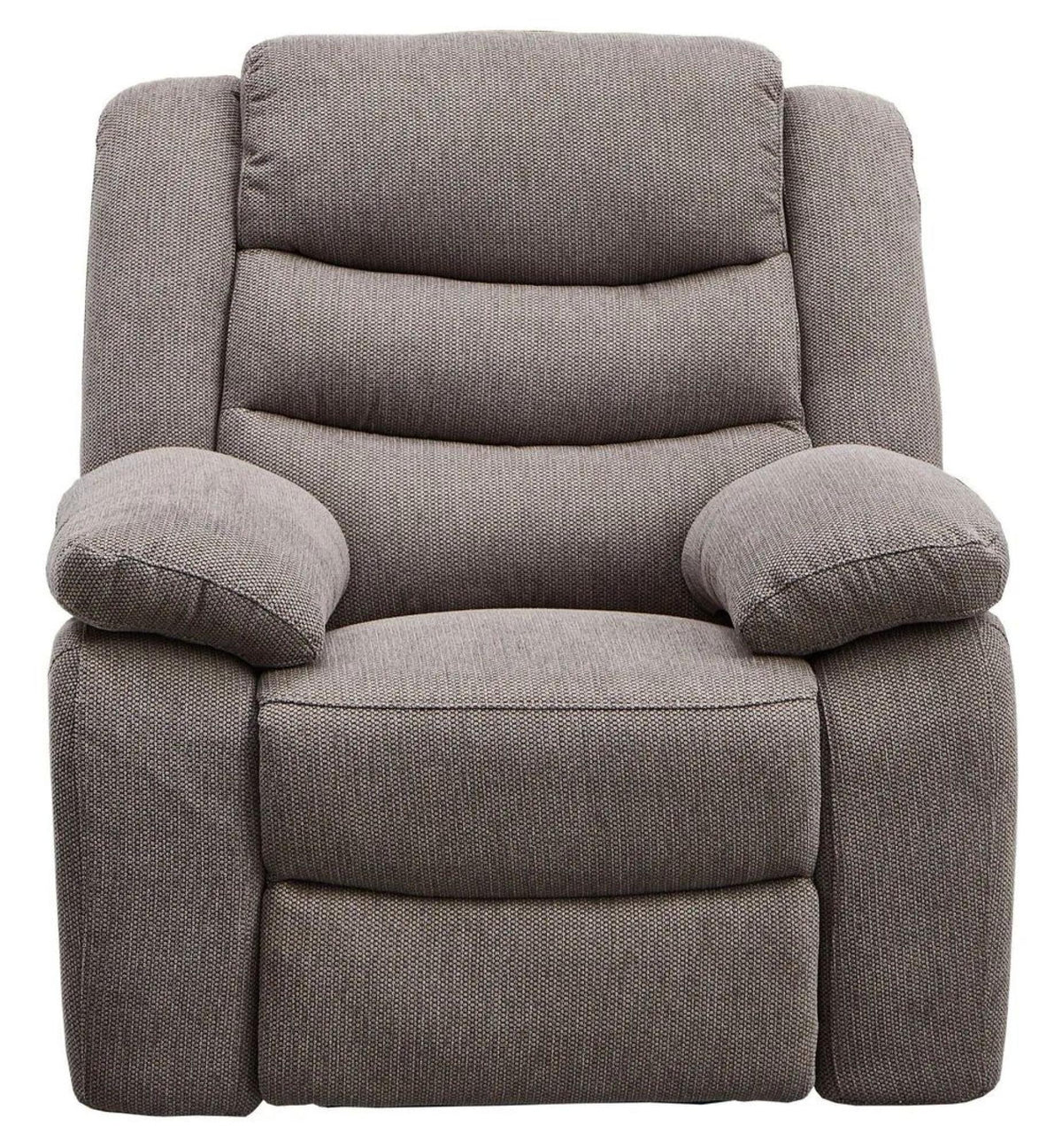 Sydney Brown Fabric Manual Recliner Sofa