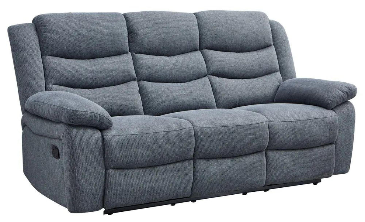Sydney Dark Grey Fabric Manual Recliner Sofa