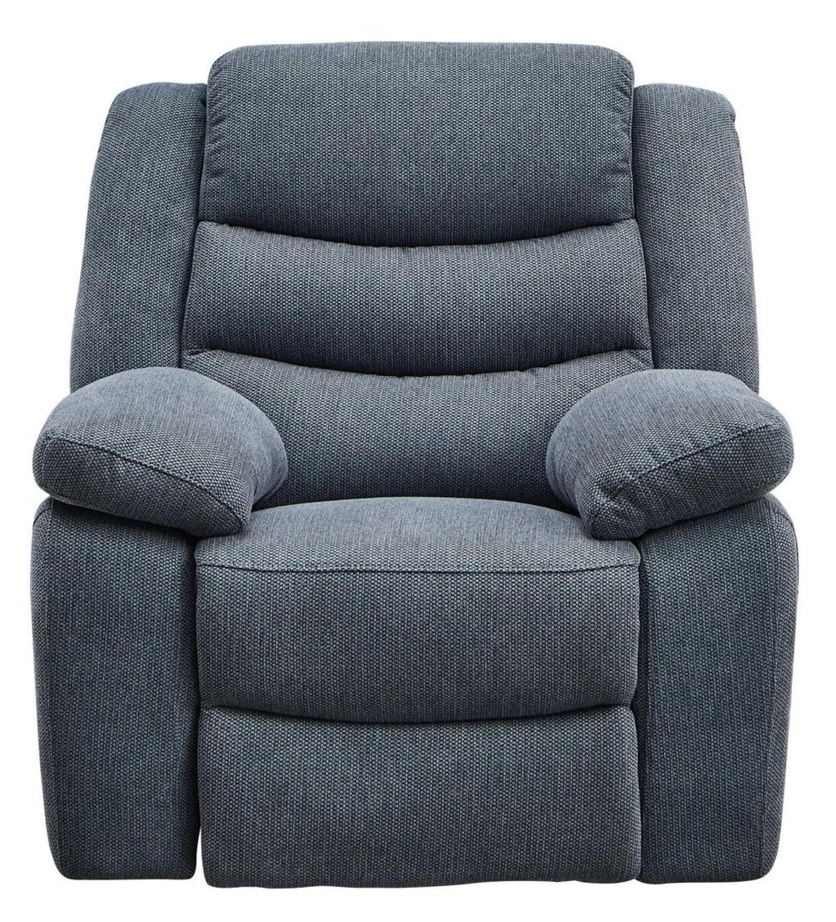 Sydney Dark Grey Fabric Manual Recliner Sofa