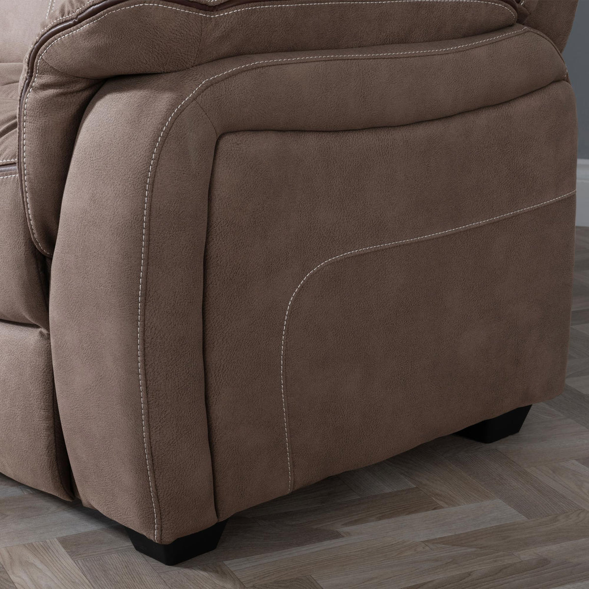 Matera Brown Fabric Sofa