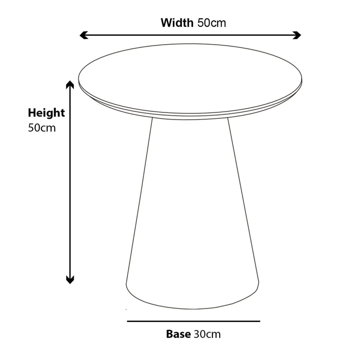 Whitby Oval MDF End Table