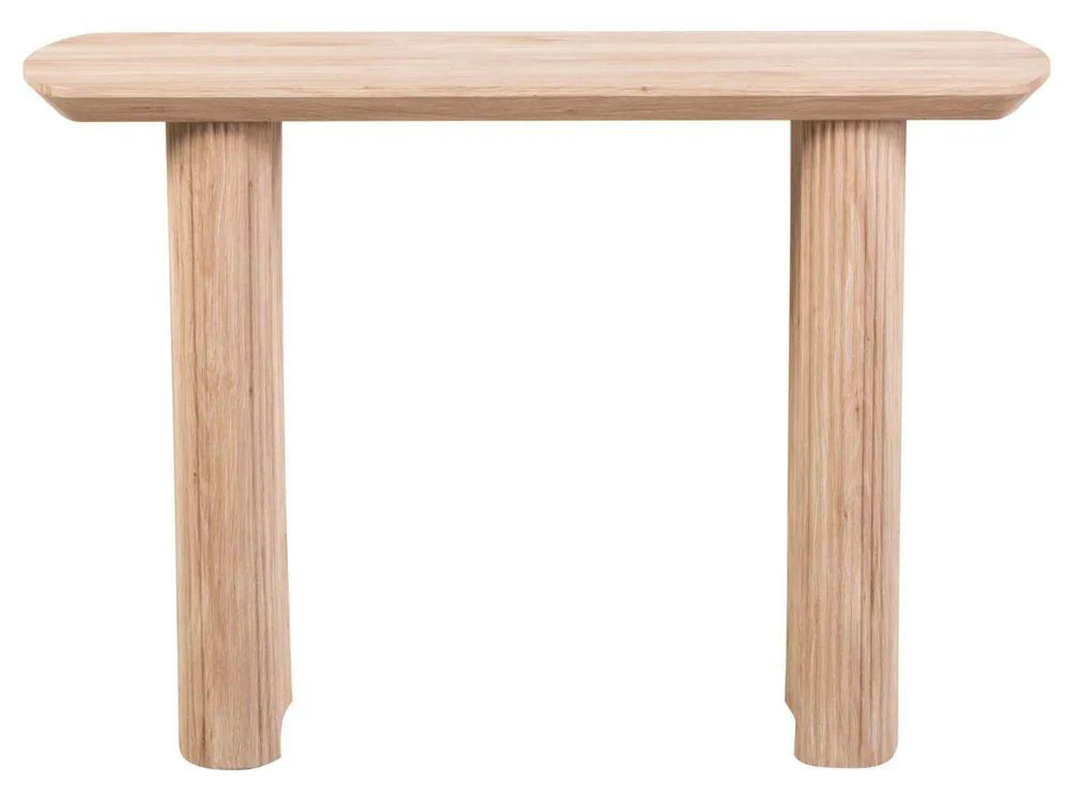 Renzo Rectangle MDF Console Table with Pedestal