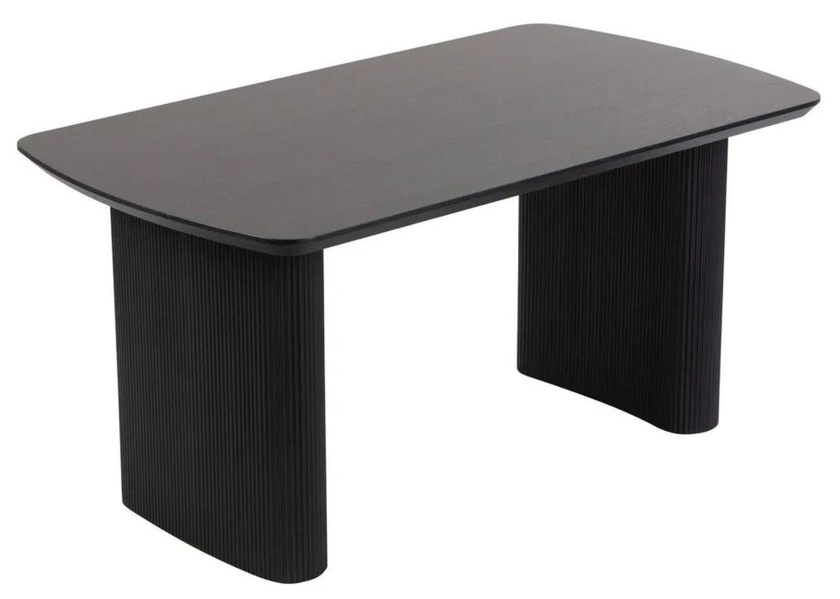 Renzo Black Oval Dining Table 160cm