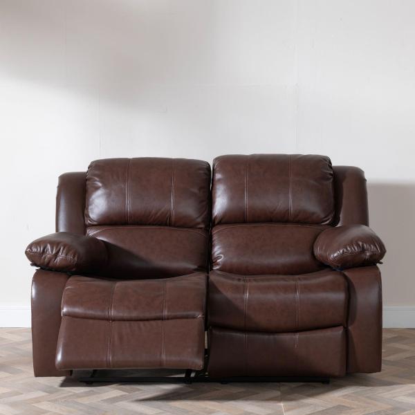 Helena Brown Leather Electric Recliner Sofa