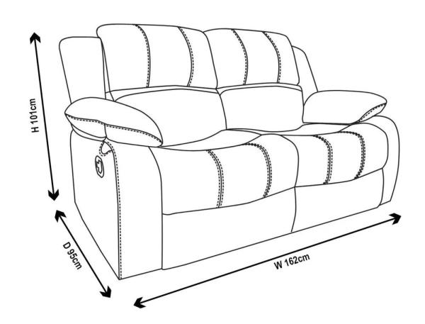 Helena Burgundy Leather Electric Recliner Sofa