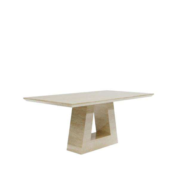 Pluto Beige Engineered Marble Dining Table 200cm