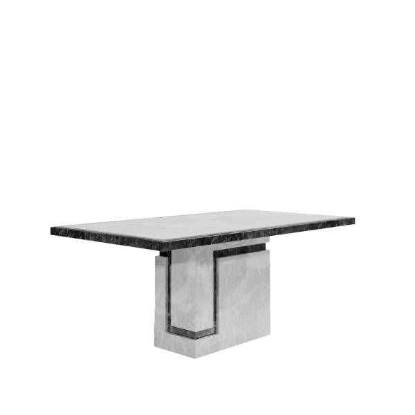 Venus Grey Engineered Marble Dining Table 200cm