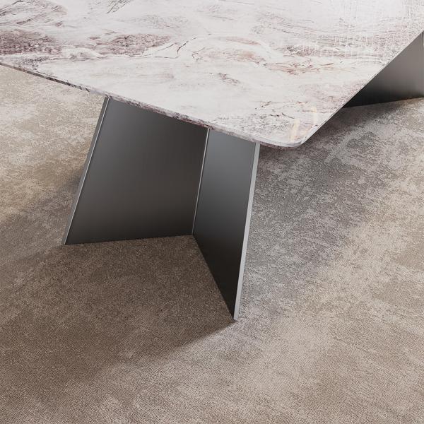 Daytona White Engineered Marble Dining Table 220cm