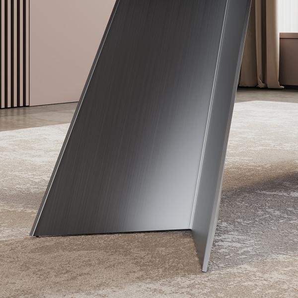 Daytona White Engineered Marble Dining Table 220cm