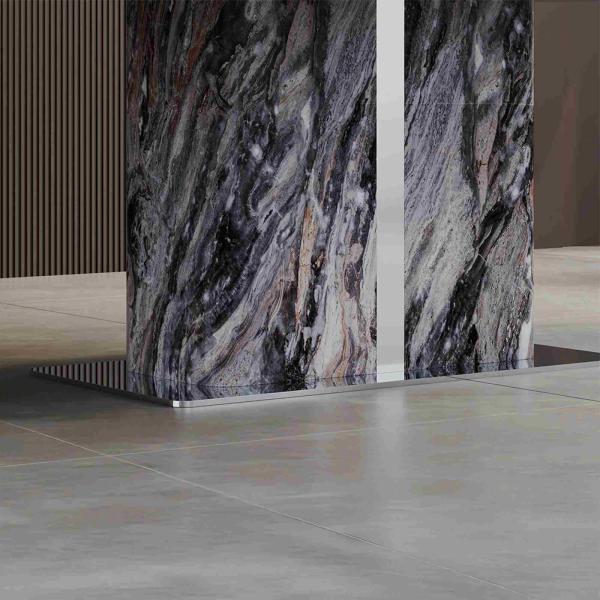 Ravello Grey Engineered Marble Dining Table 180cm