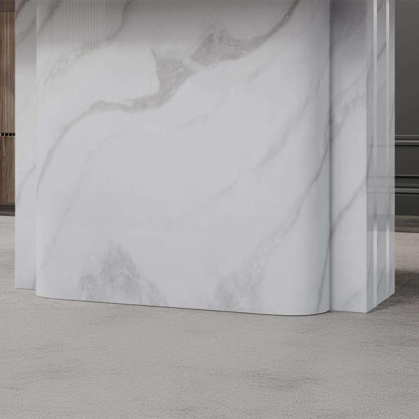 Valente White Engineered Marble Dining Table 220cm