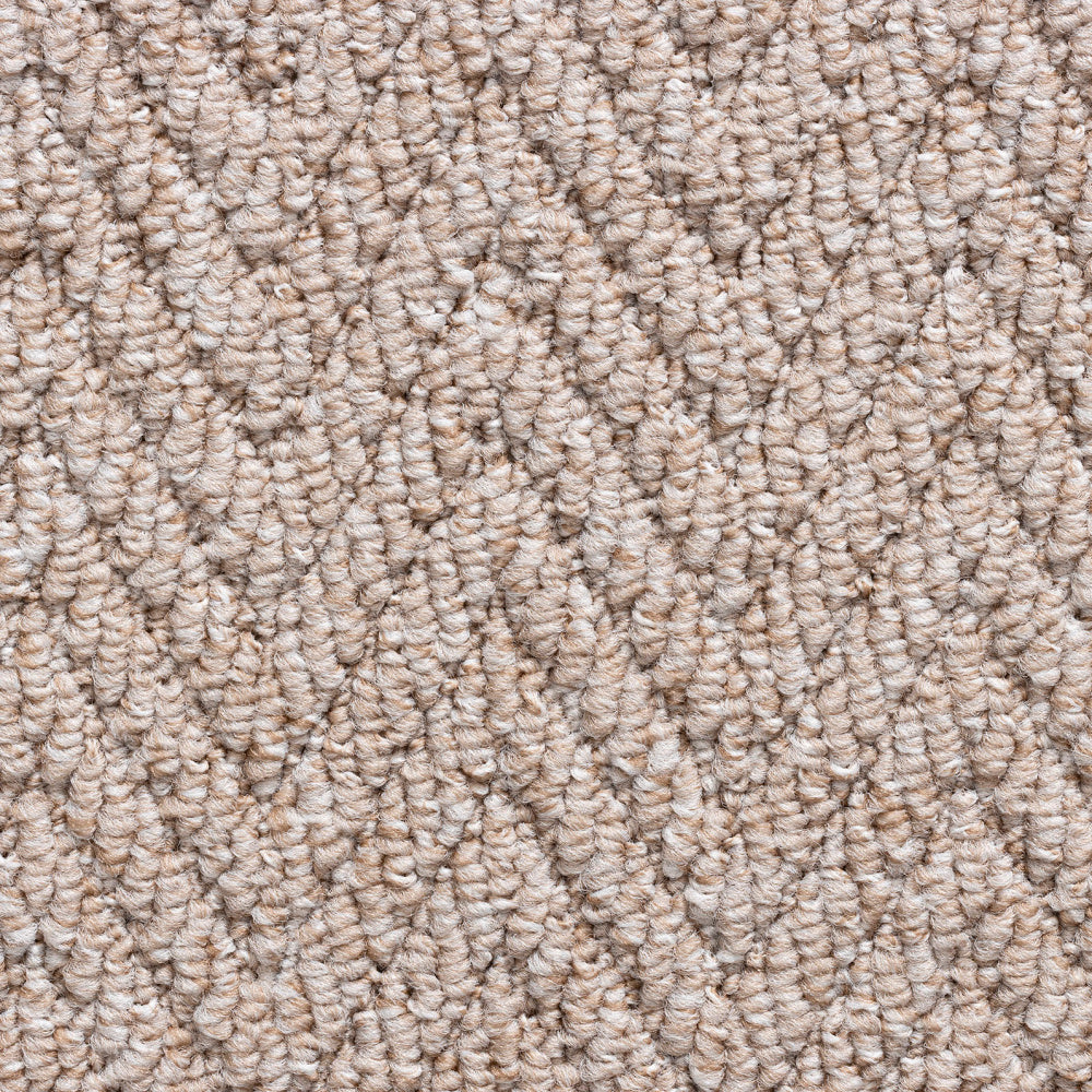 Havana Herringbone Carpet - Dark Beige