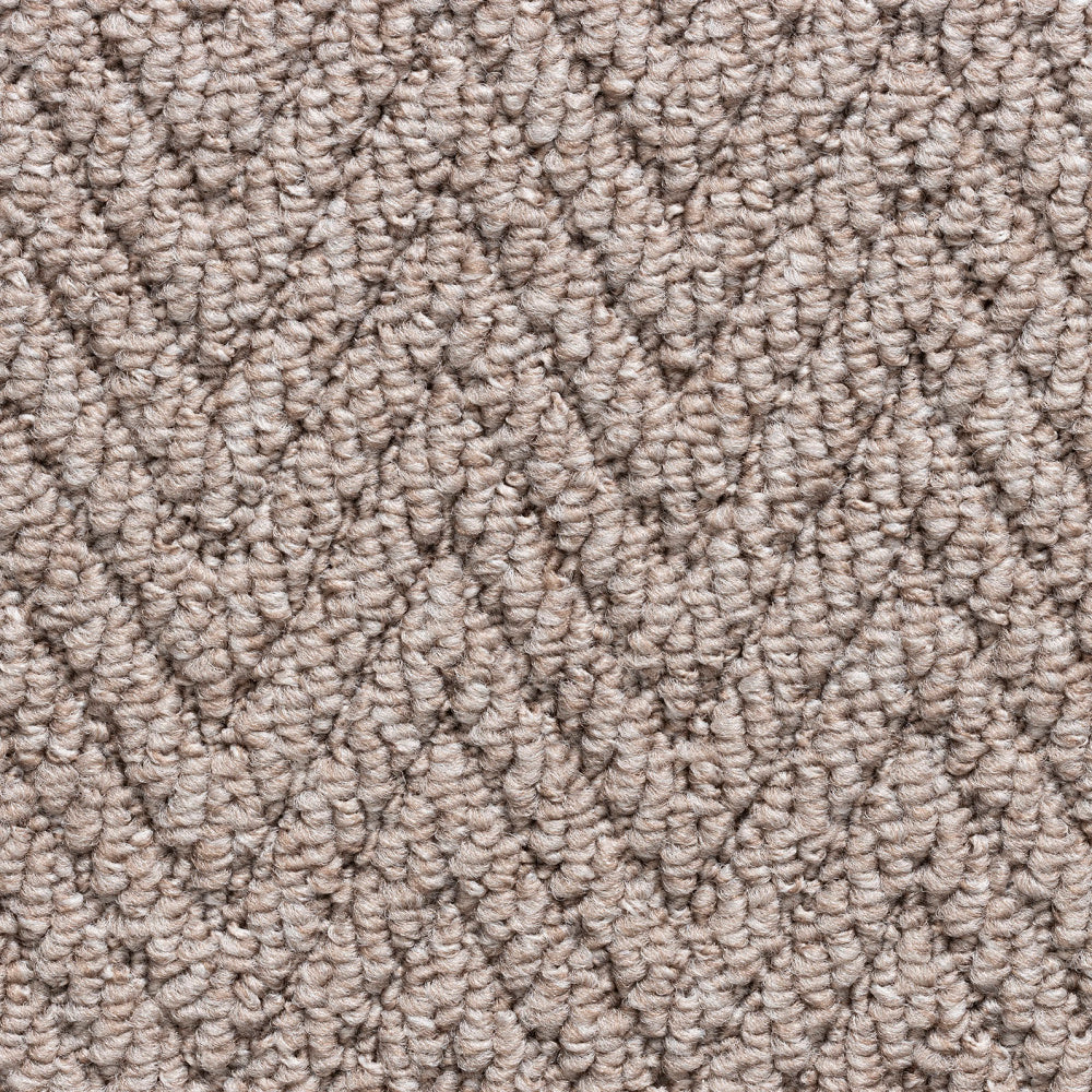 Havana Herringbone Carpet - Light Brown