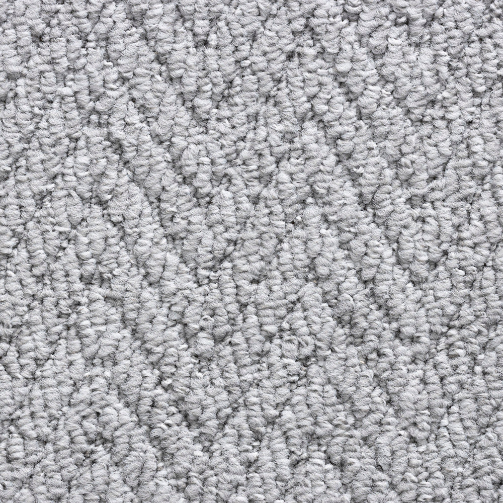 Havana Herringbone Carpet - Light Grey