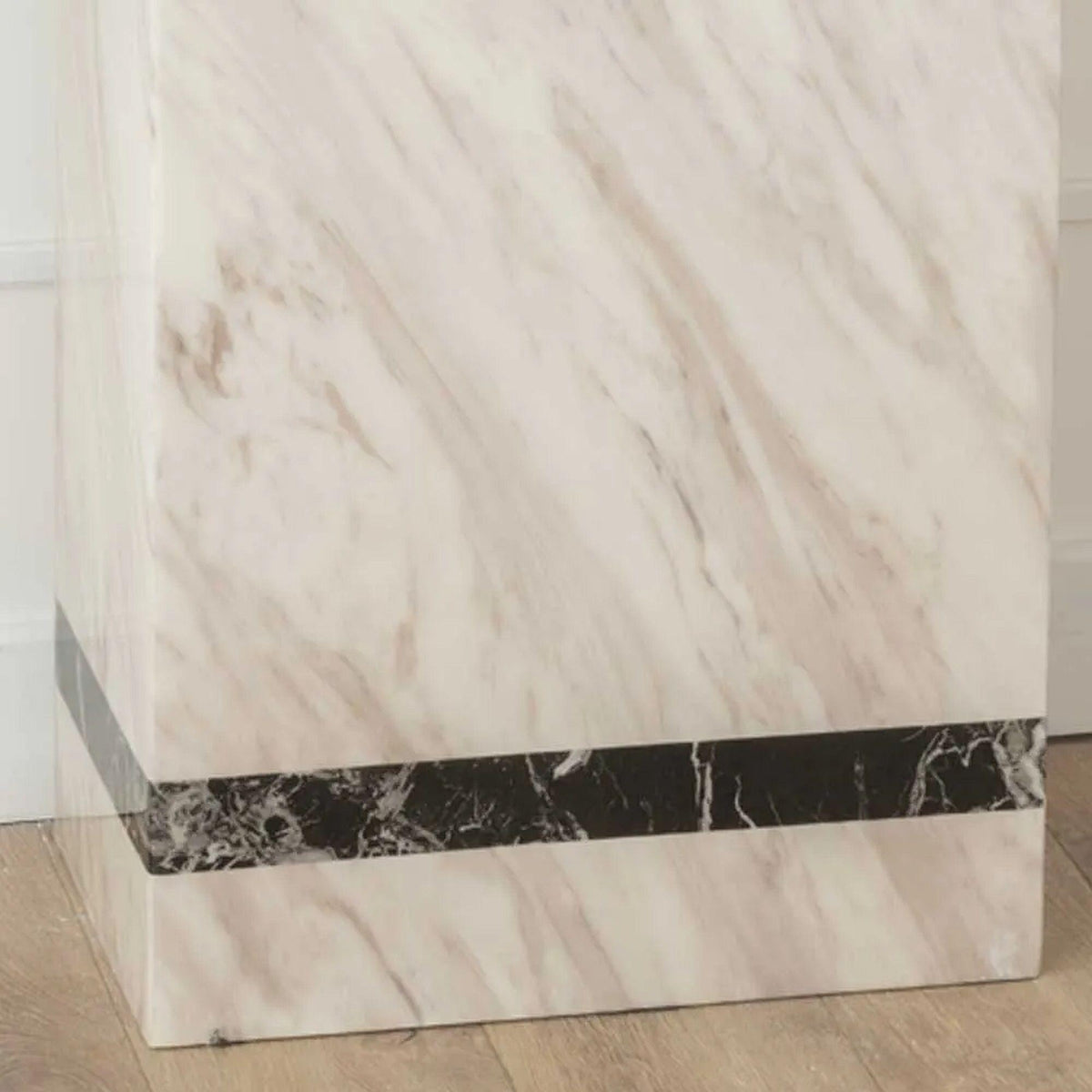 Arzano Cream Engineered Marble Console Table