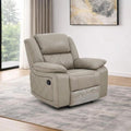 Declo Cream Leather Electric Recliner Sofa