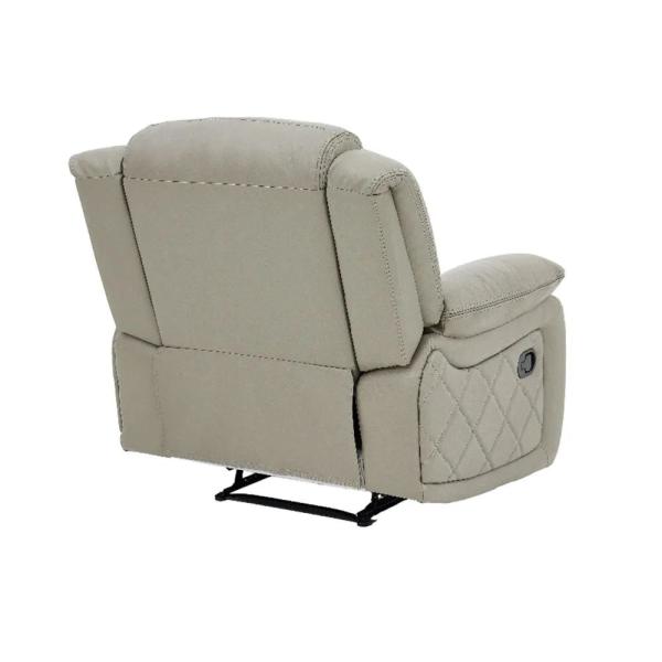 Declo Cream Leather Electric Recliner Sofa