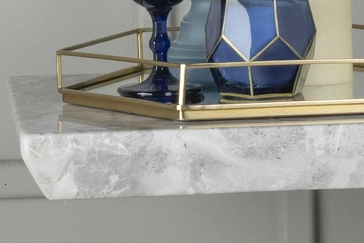 Hugo Grey Engineered Marble Console Table