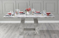 Olympia White Square Dining Table 140cm