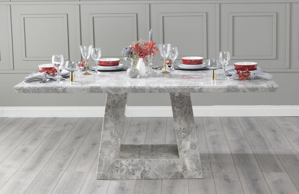 Olympia White Square Dining Table 140cm