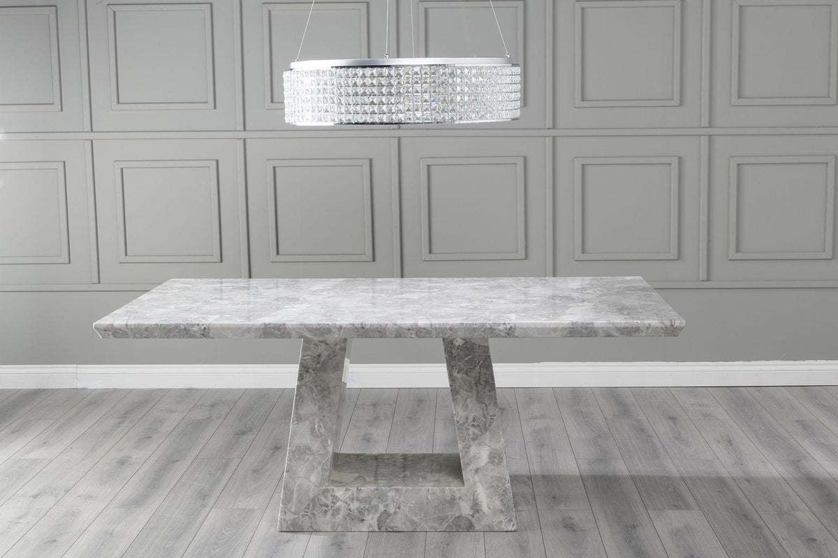 Olympia White Square Dining Table 140cm