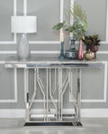 Mercury Grey Chrome Coffee Table
