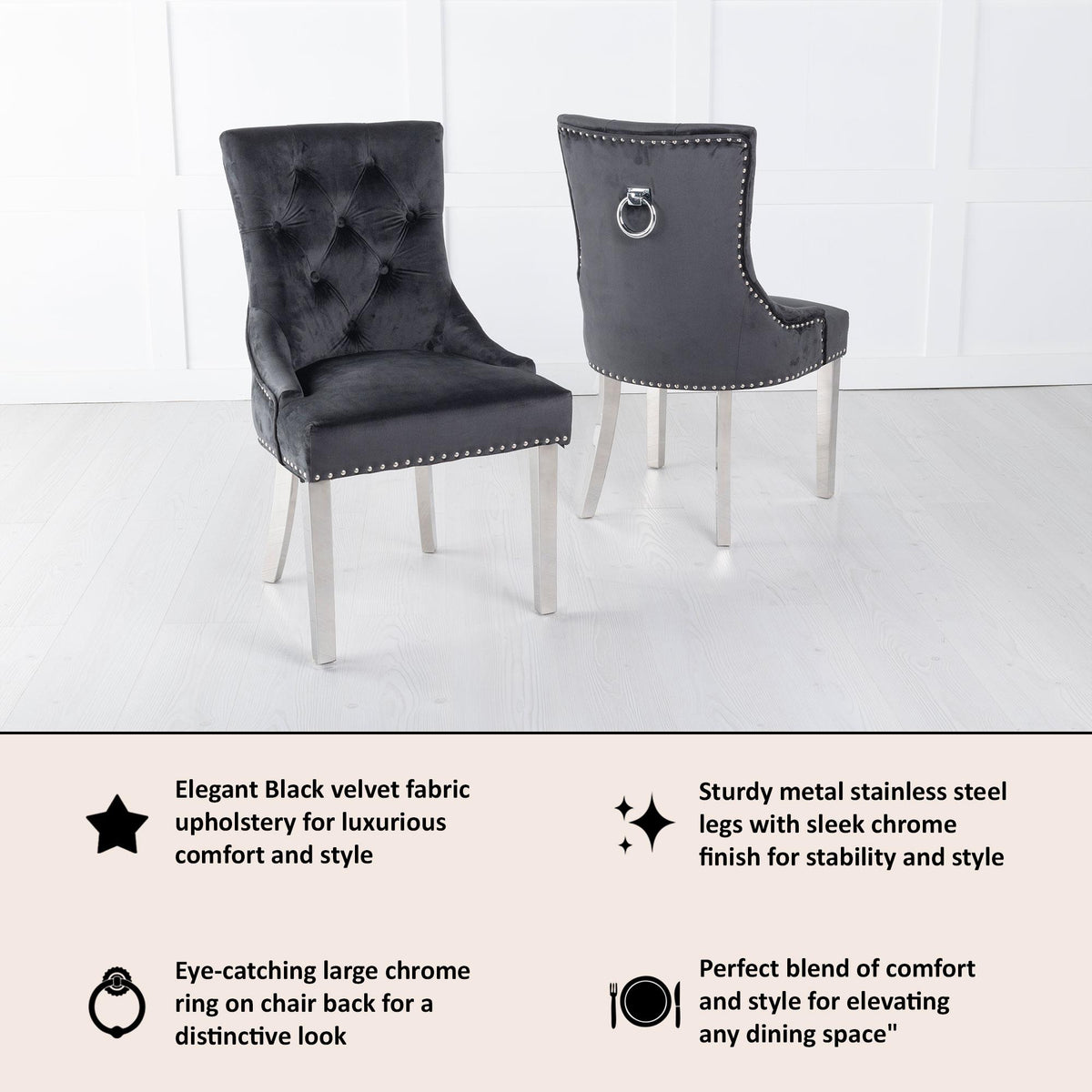 Bellagio Velvet Luxe Dining Chair