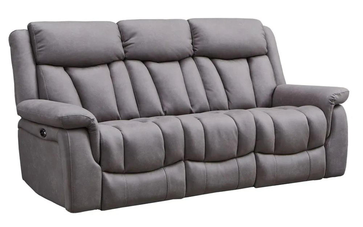 Pickford Grey Fabric Electric Recliner Sofa