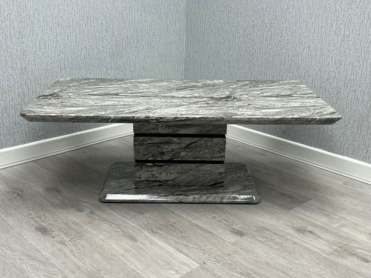 Roseberry Grey Marble-Effect Coffee Table