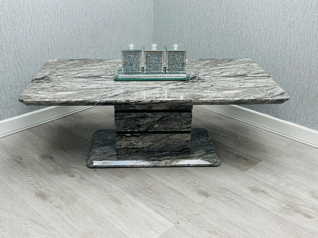 Roseberry Grey Marble-Effect Coffee Table